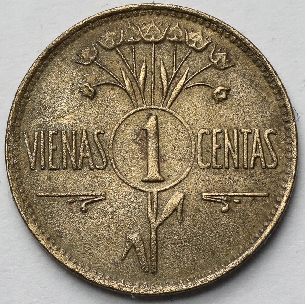 528. Litwa, 1 centas 1925