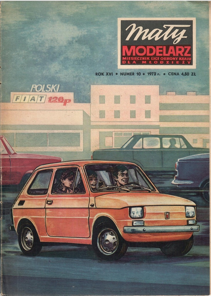 Mały modelarz 10/73 Fiat 126 p + Polonez