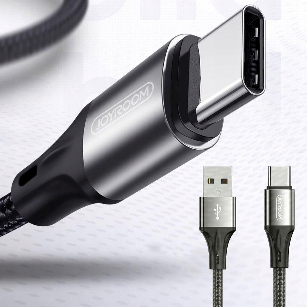 SZYBKIE ŁADOWANIE Mocny Kabel USB w oplocie type-C usb-c 3A 1,5m QC 3.0