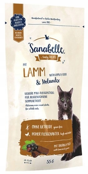 Sanabelle Snack Jagnięcina & Czarny bez 55g