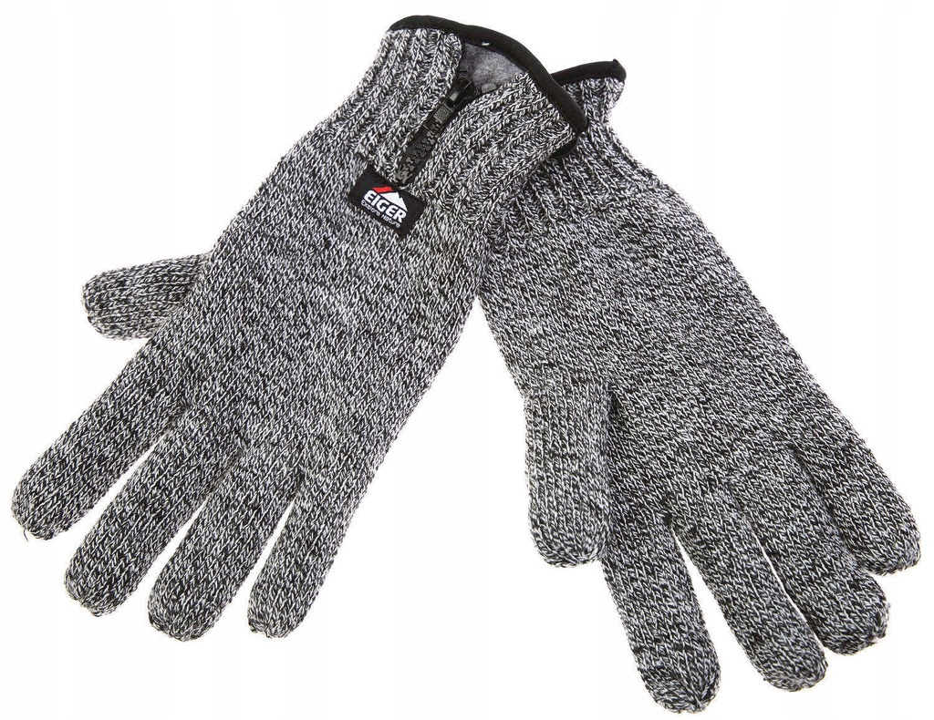 Rękawice Eiger Knitted Glove Zipper Melange Roz XL