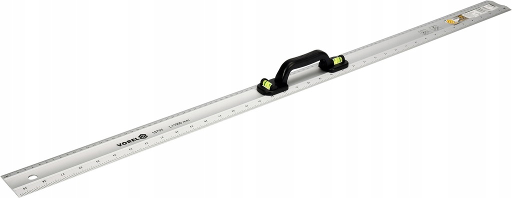 PRZYMIAR ALUMINIOWY 1000 MM Z UCHWYTEM I DWIEMA LI