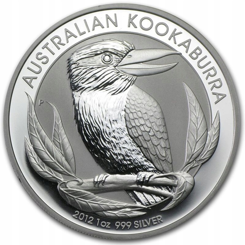 Srebrna moneta Kookaburra, 1 oz, 2012