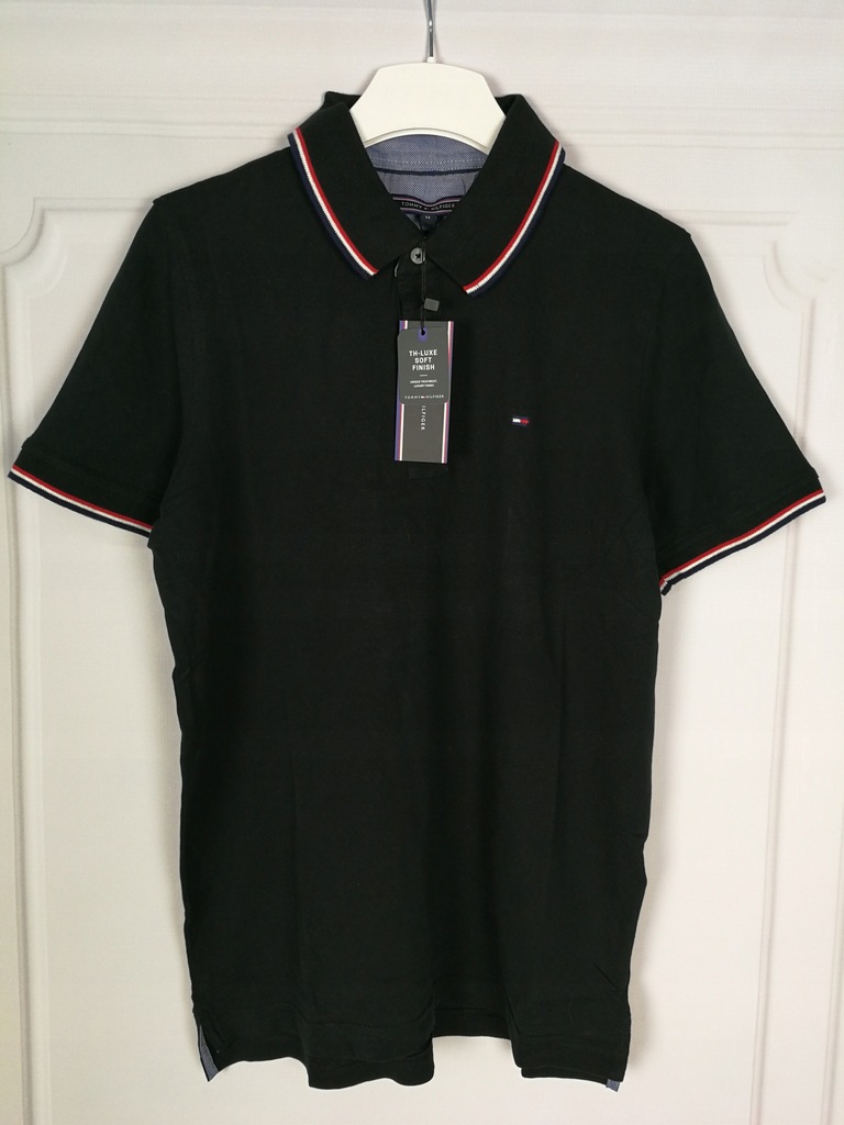 TOMMY HILFIGER_męska koszulka polo bawełniana_M