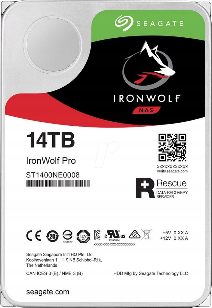 Dysk twardy Seagate IronWolf Pro 14TB SATA III 3,5"