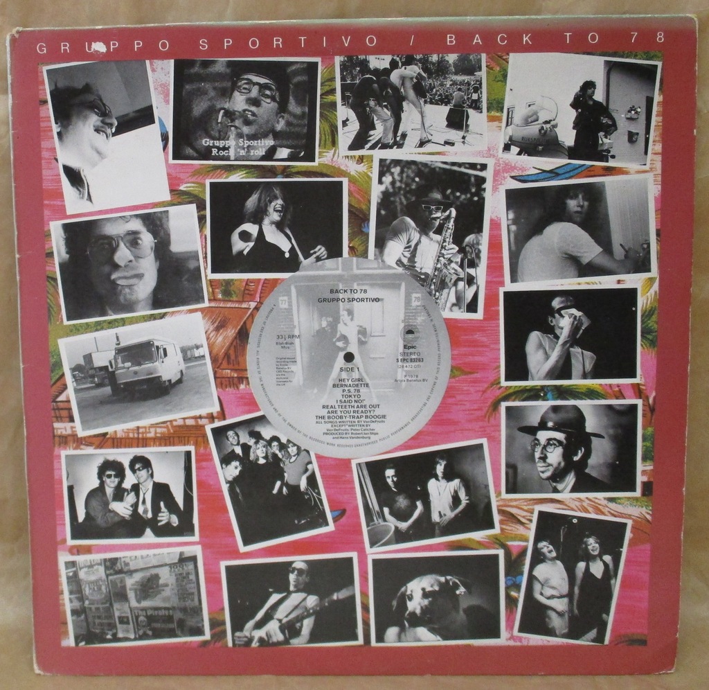 GRUPPO SPORTIVO BACK TO 78 LP 1978 UK EX-