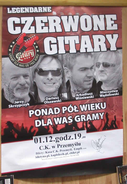 Czerwone Gitary - plakat - autografy - dla Kuby