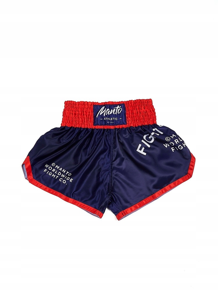 MANTO spodenki satyna MUAY THAI SUPPLY granat 2XL