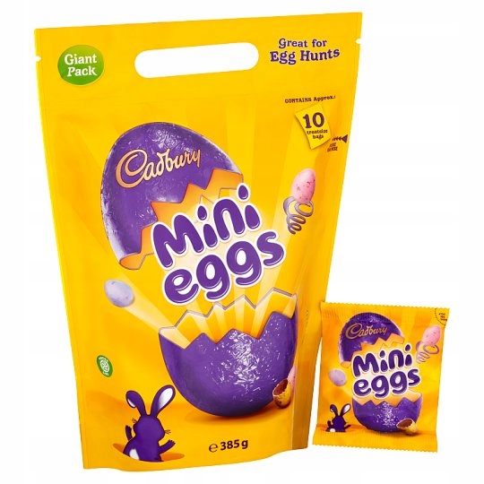 Cadbury MINI EGGS czekoladowe mini jajka 385g z UK