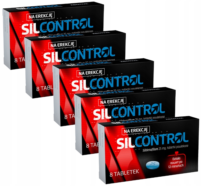 Silcontrol 25 mg erekcja potencja 5 x 8 tab.