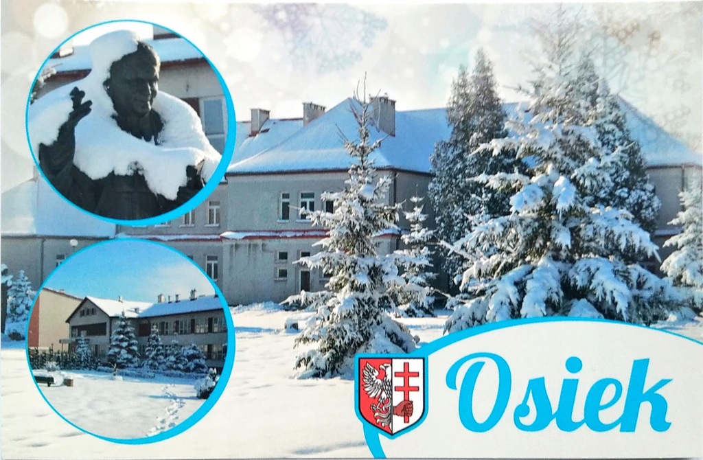 OSIEK ZIMĄ-POMNIK JANA PAWŁA II-HERB