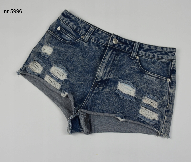 Szorty M 38 L 40 denim jeans dziury nr 5996