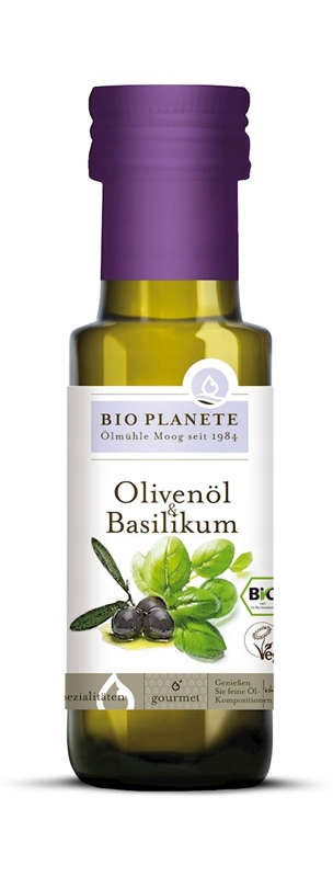 Oliwa z Oliwek z Bazylią BIO 100 ml Bio Planete