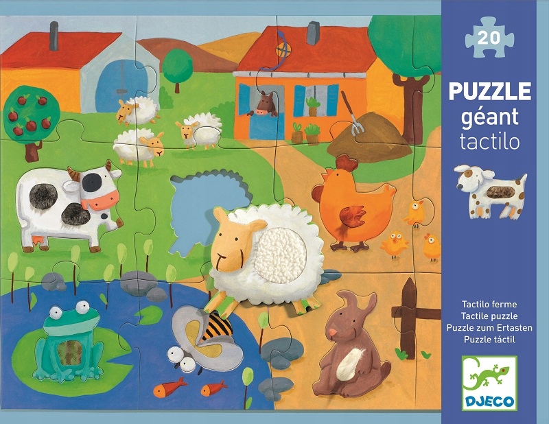 Puzzle FARMA dotykowe 20 el. DJECO 07117 PROMOCJA