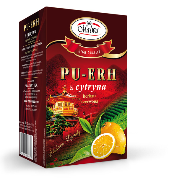 Herbata Pu-Erh z Cytryną 100G MALWA