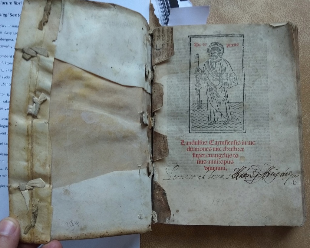 1498 Ludolf z Saksonii Vita Christi Inkunabuł