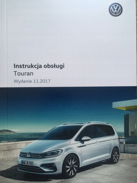 VW Touran 2017 polska instrukcja obsługi oryginał