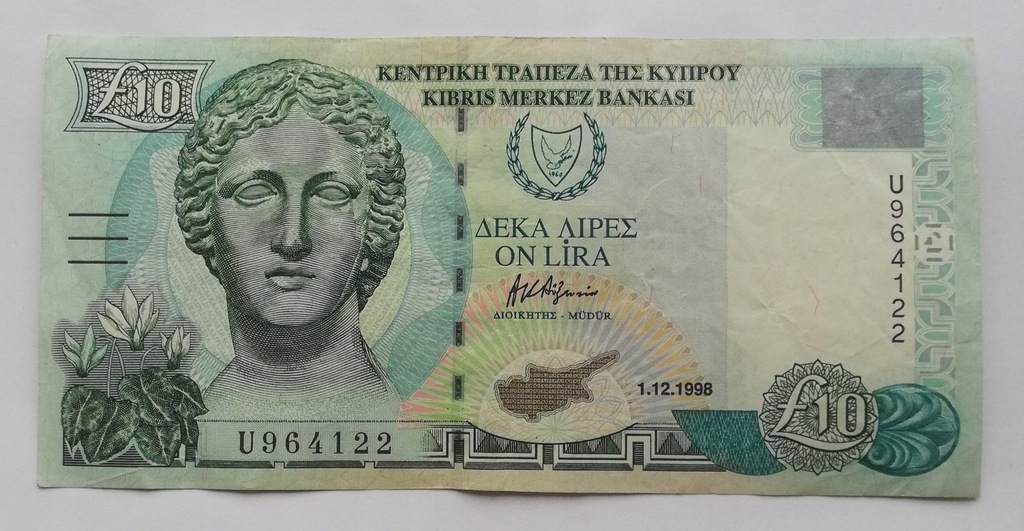 Cypr 10 funtów 1998