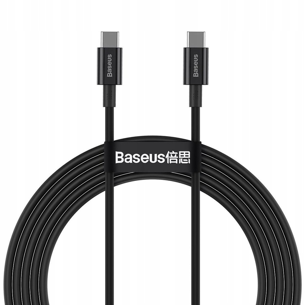 Купить Кабель Baseus USB-C/USB-C, 480 Мбит/с, 100 Вт PD QC, 2 м: отзывы, фото, характеристики в интерне-магазине Aredi.ru