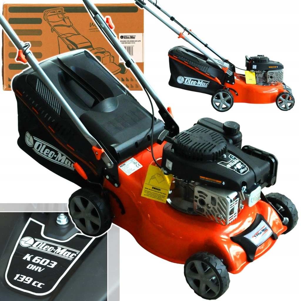 KOSIARKA SPALINOWA OLEO-MAC Z KOSZEM 45L 42cm GVH 42PK K 603 OHV 139CC