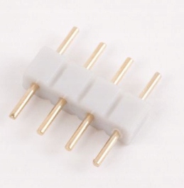 10x ECOLIGHT Złączka dwustronna pin/pin RGB 10mm