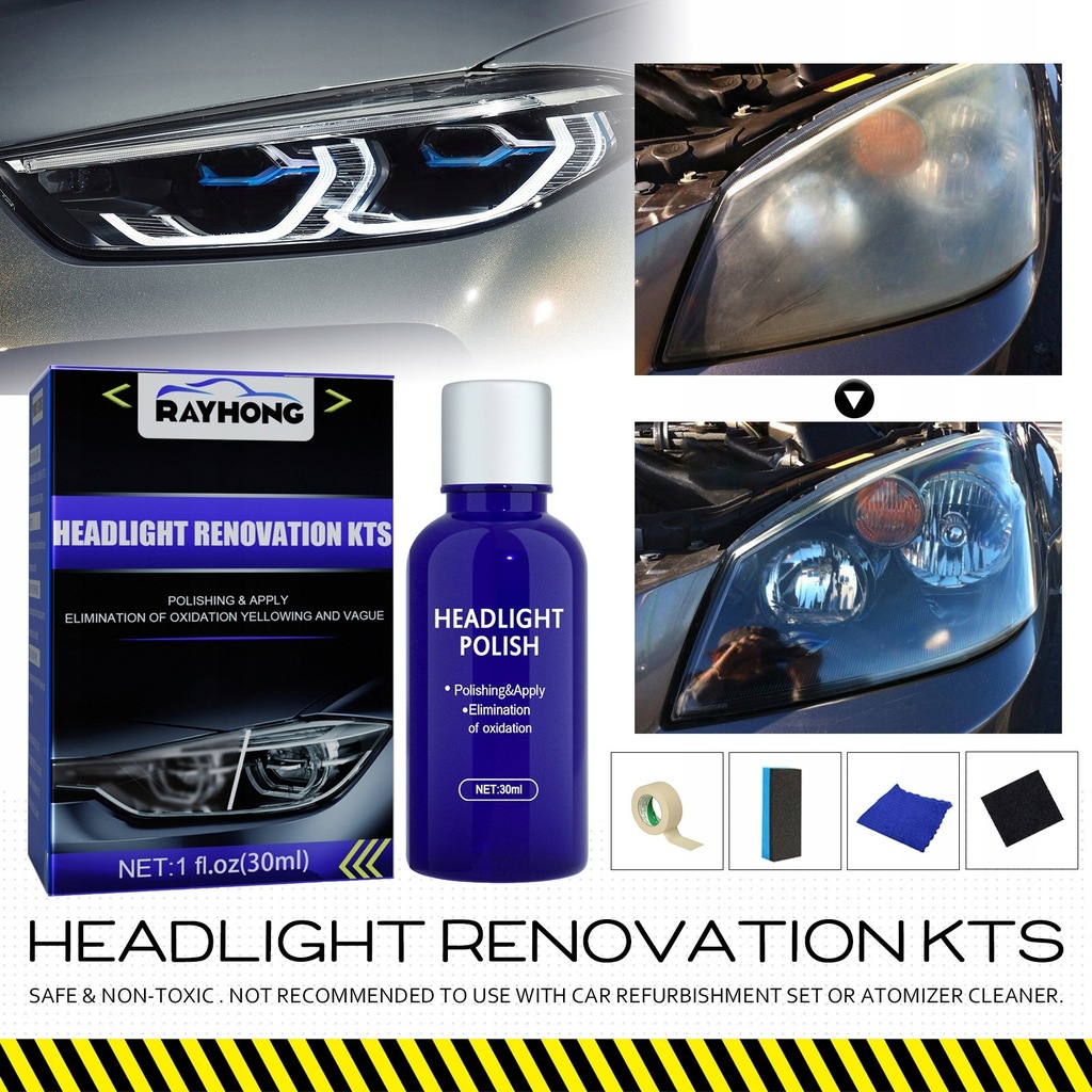 30ml Headlight Restoration Kit Easy To Use Car