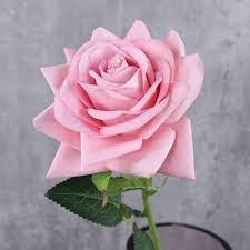 Sztuczny kwiat dekoracyjny RÓŻA różowa