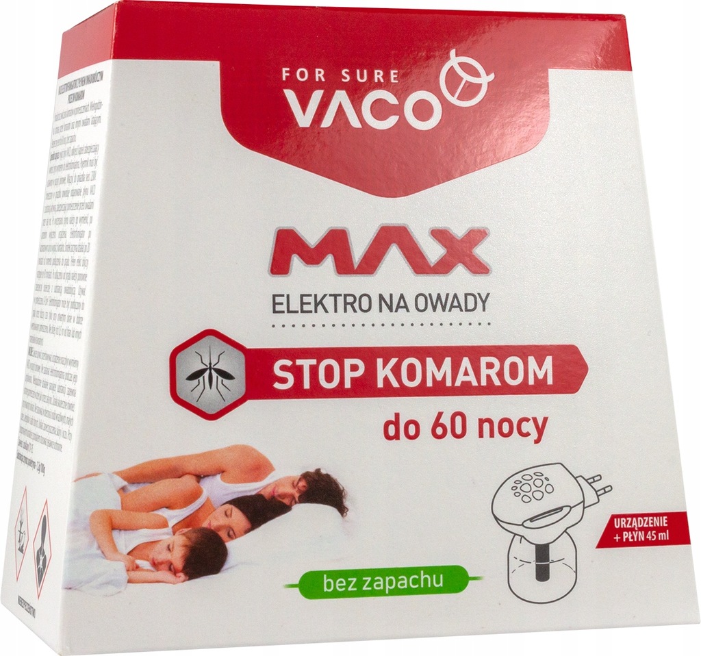VACO Elektro na OWADY KOMARY INSEKTY + płyn 45 ml