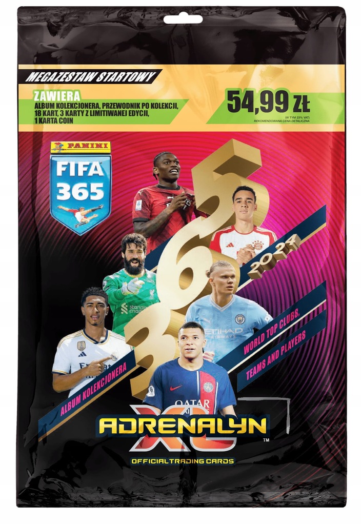 KARTY FIFA 365 Adrenalyn 2024 MEGA Zestaw Startowy