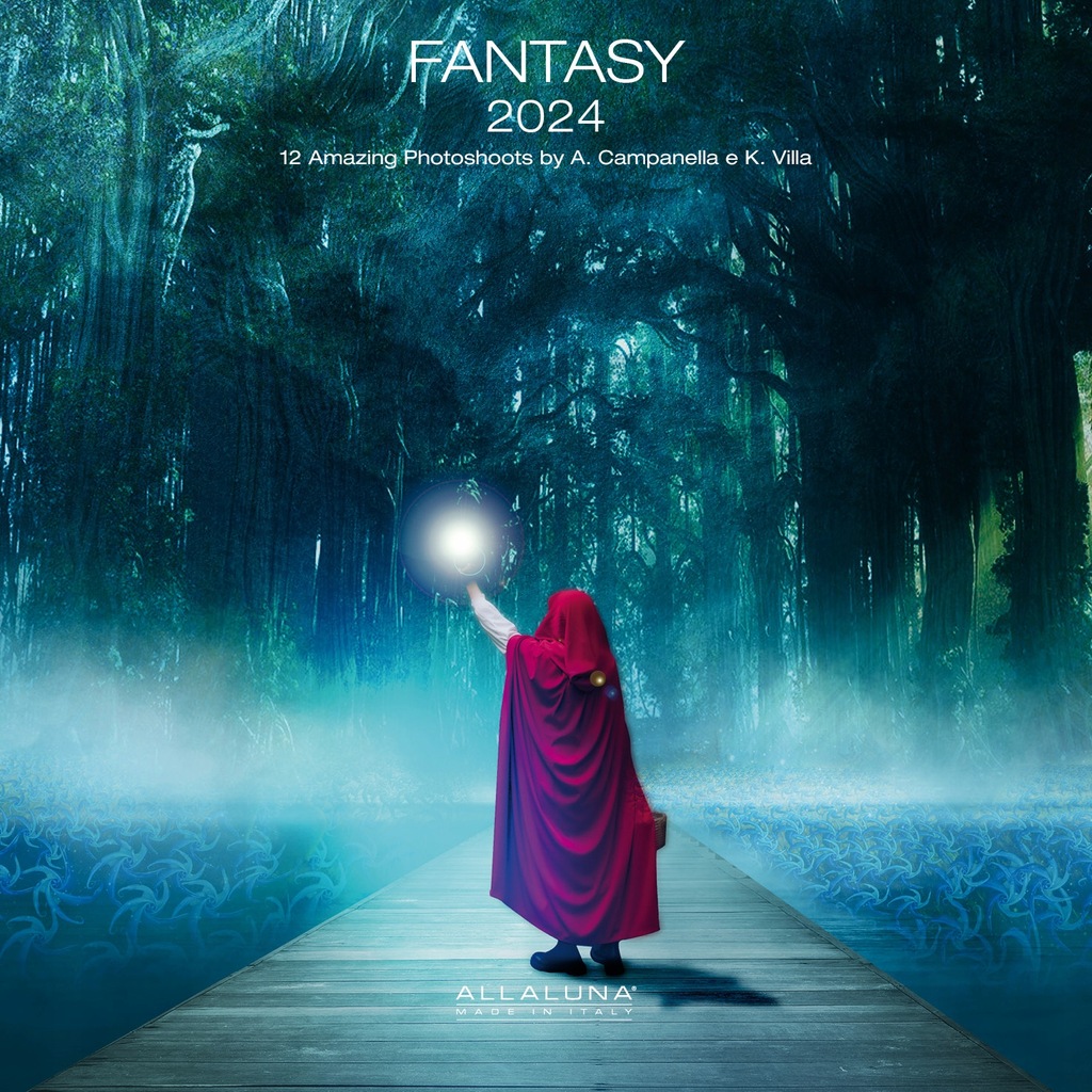 KALENDARZ ŚCIENNY 2024 FANTASY 30x30 14283801623 oficjalne
