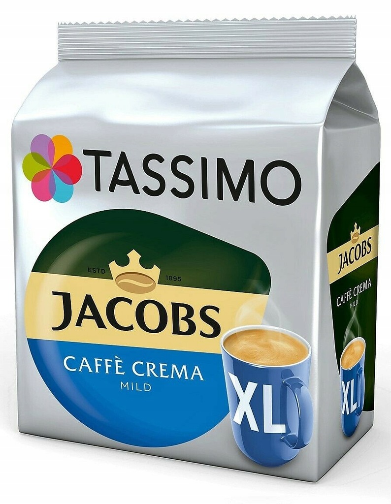 Kapsułki TASSIMO Jacobs Caffe Crema MILD XL 16 szt - 13577858253 ...