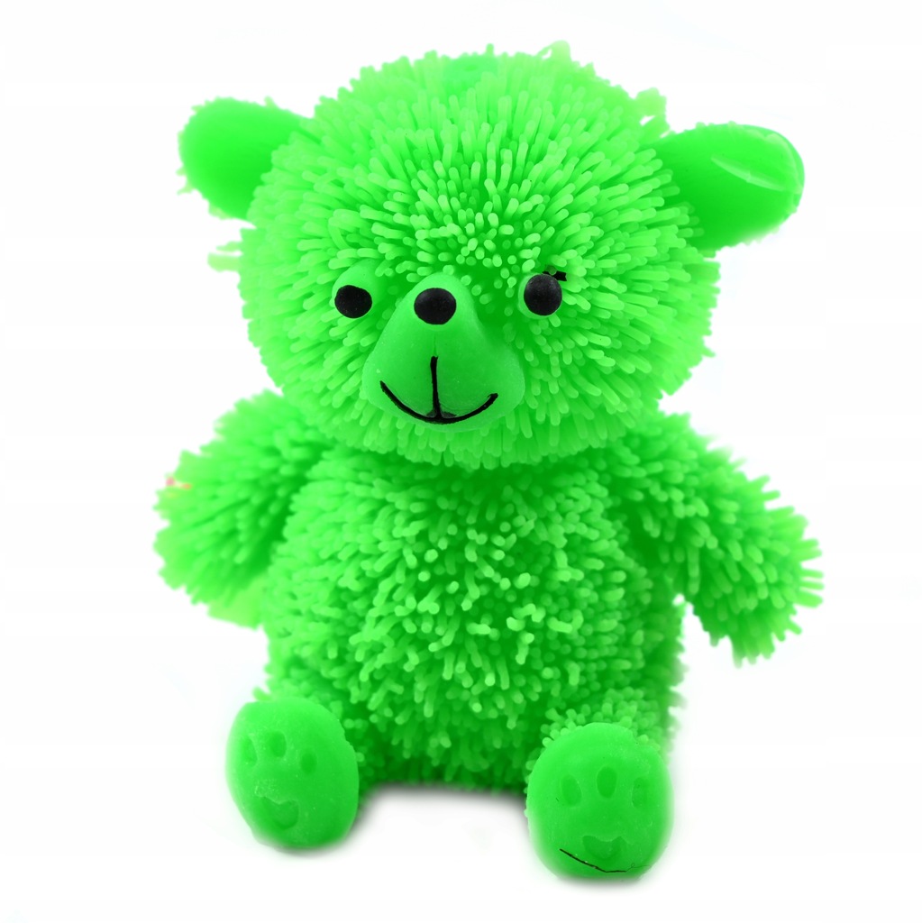 ŚWIECĄCY GNIOTEK MIŚ GUMOWY ZABAWKA ANTYSTRESOWA RÓŻNE KOLORY