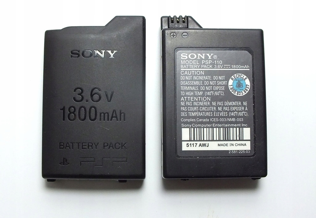 Bateria 1800mAh do PSP 100% oryginał Sony