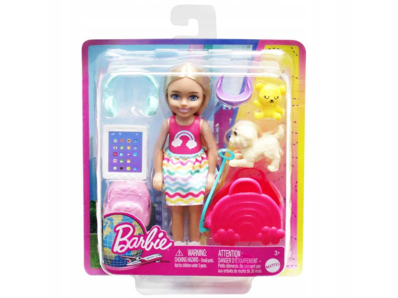 Mattel Lalka Barbie Chelsea w podróży HJY17