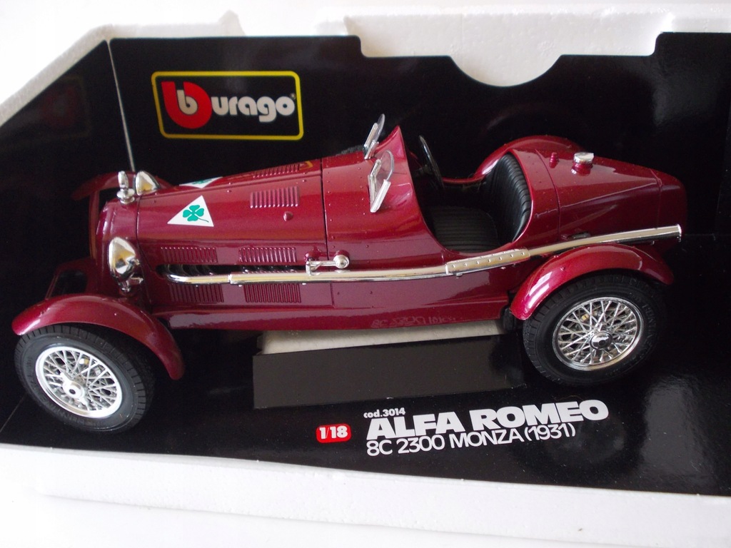 Alfa Romeo 8c 2300 Monza 1931 Bburago 1 18 7905625091 Oficjalne Archiwum Allegro