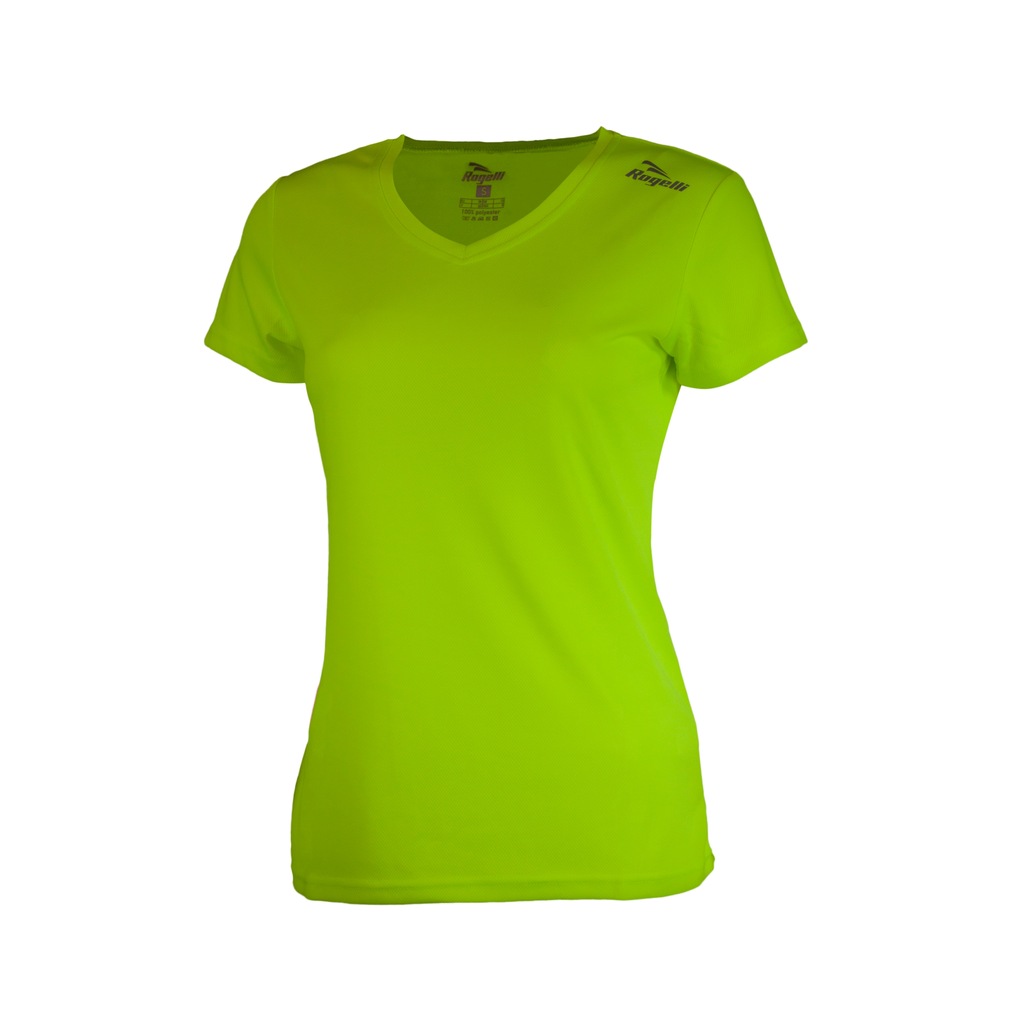 ROGELLI RUN PROMOTION damska koszulka sportowa do biegania, fluorowa XS