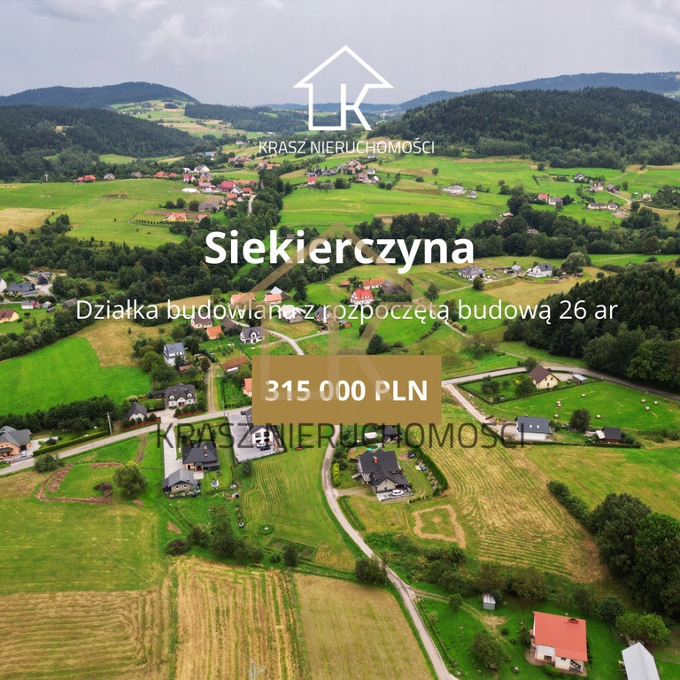 Działka, Siekierczyna, 2600 m²