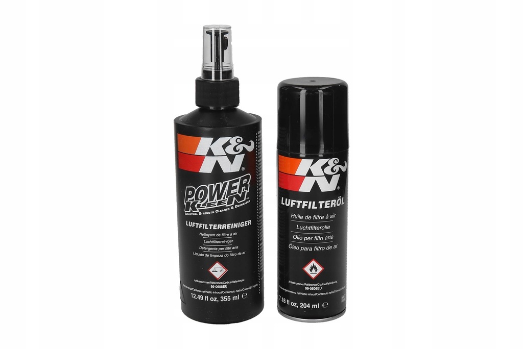 Zestaw do czyszczenia i nasącznia filtrów powietrza KN 355+200ml