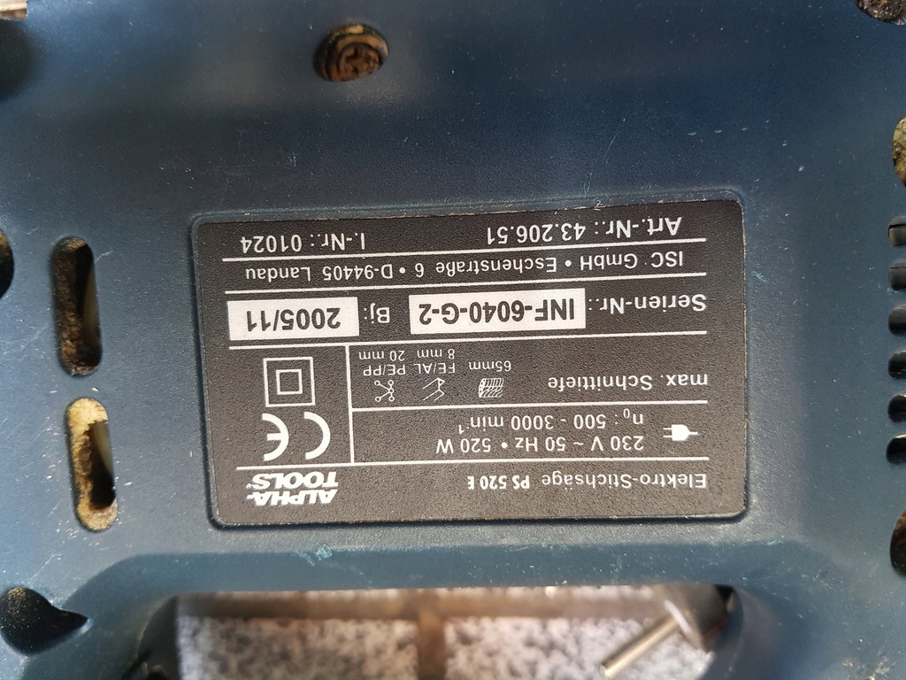 WYRZYNARKA ALPHA TOOLS PS 520E - 8219388287 - oficjalne archiwum Allegro