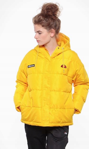 ELLESSE KURTKA DAMSKA PUCHOWA ŻÓŁTA ZIMA 36 1BSN