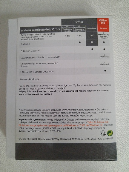 Купить MS Office 2016 PRO версия BOX Polskie Pudelko: отзывы, фото, характеристики в интерне-магазине Aredi.ru