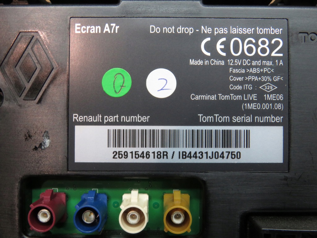 RENAULT LAGUNA III NAWIGACJA TOMTOM LIVE KOMPLET 8681168528