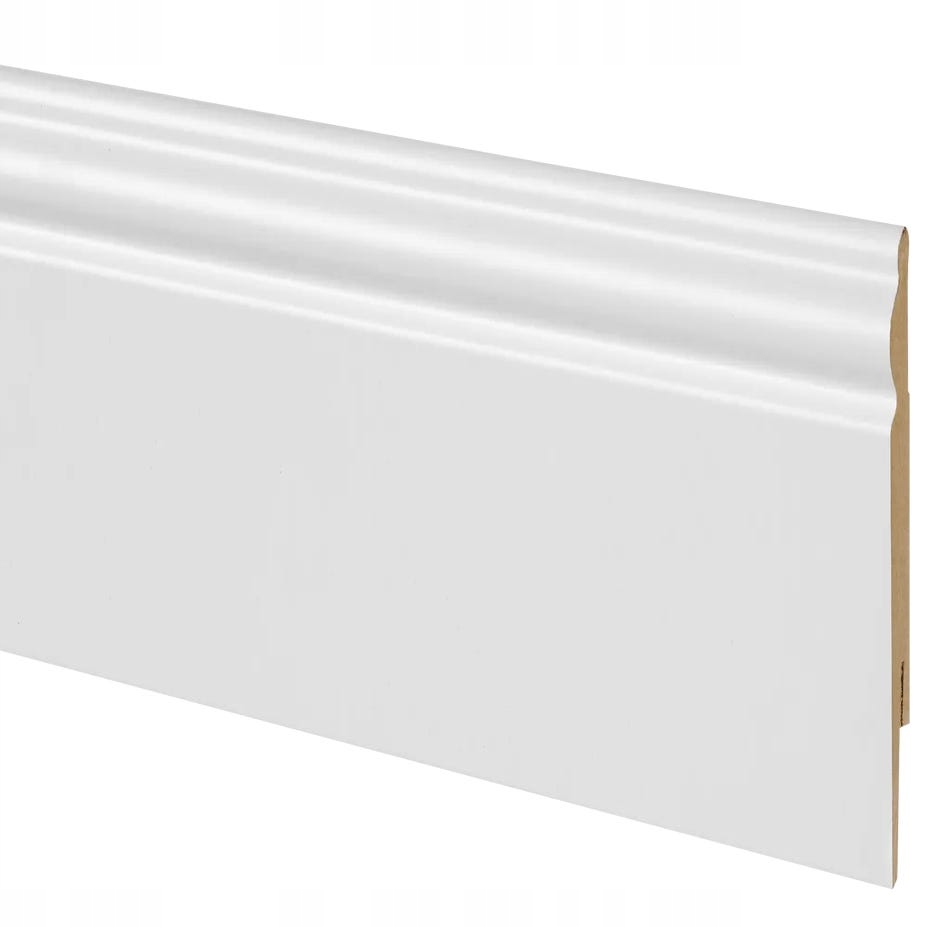 Listwa przypodłogowa MDF LO11 11.5 cm biała Foge