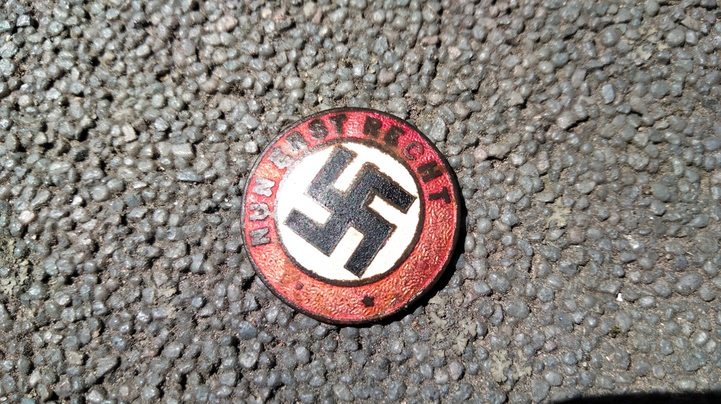 Oryginalna Odznaka Symaptykow NSDAP NUN ERST RECHT