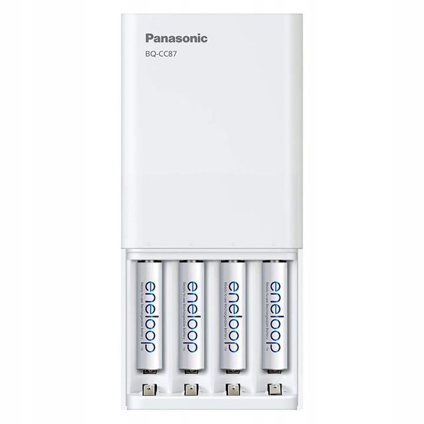 Ładowarka USB POWERBANK Panasonic BQ-CC87 4xAKU AA