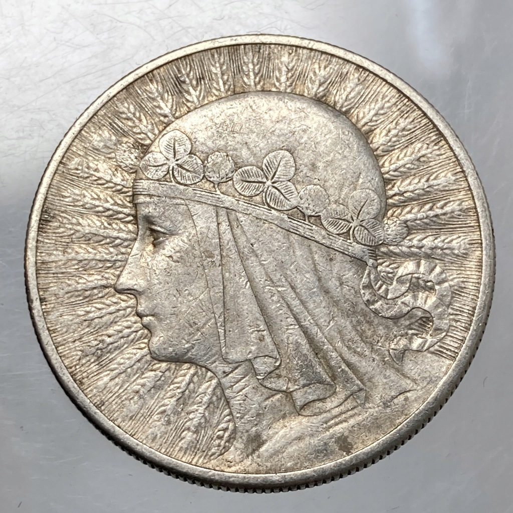 II RP 10 złotych 1932 Polonia Londyn ładne srebro