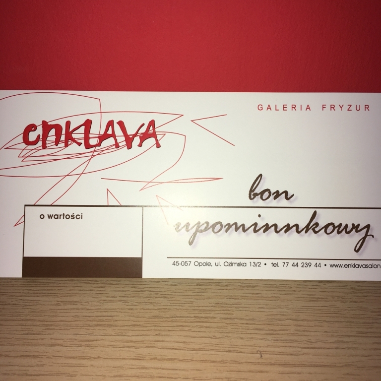 Voucher Fryzjer strzyżenie Opole Enklava