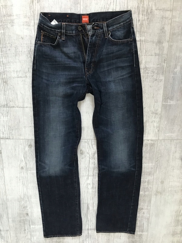 HUGO BOSS___męskie jeans spodnie ORANGE__W30L34