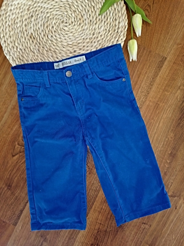 KRÓTKIE SPODENKI CHINOS JEANSOWE DENIM 140 J183