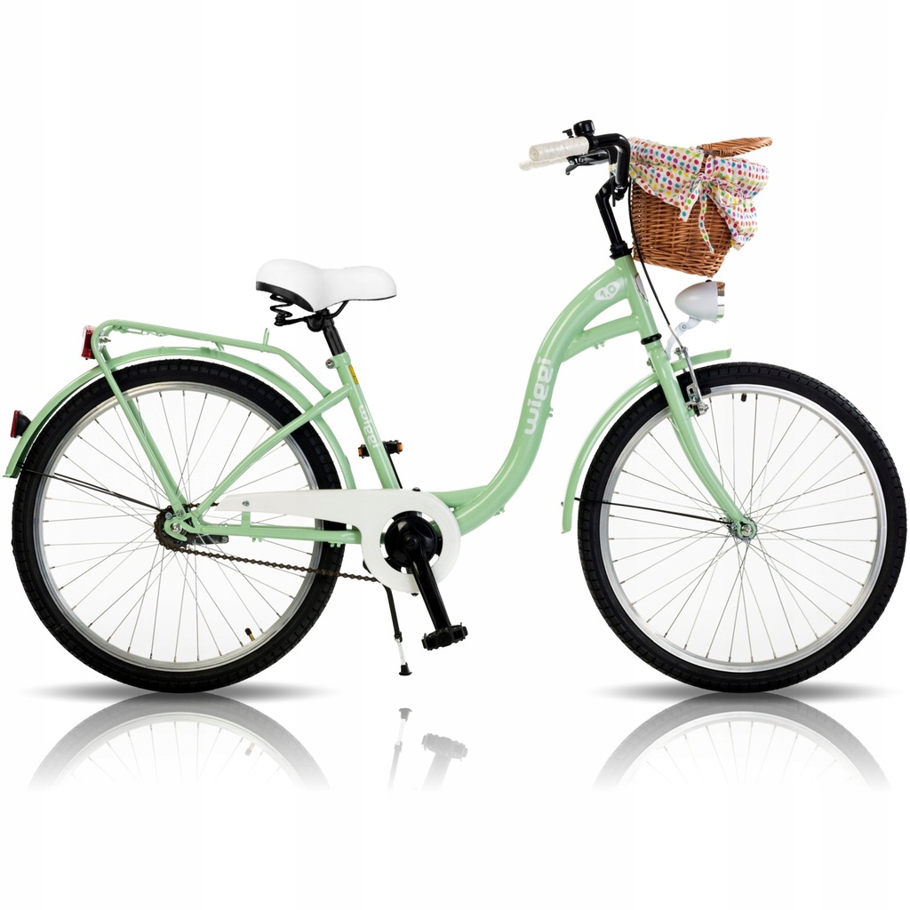 DAMSKI ROWER 24 MIEJSKI NA KOMUNIE PREZENT KOSZ 7898227643 oficjalne archiwum Allegro